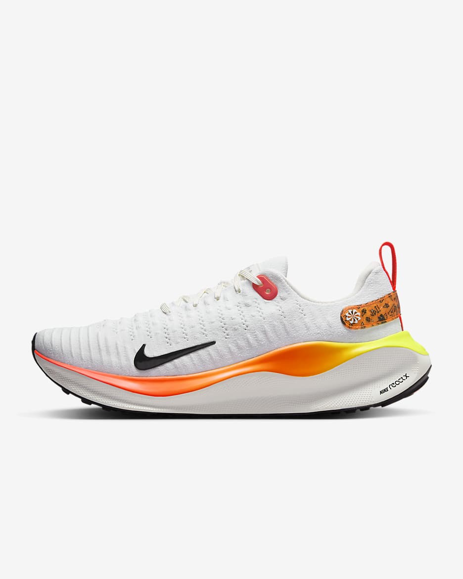 Nike white orange sports shoes best sale